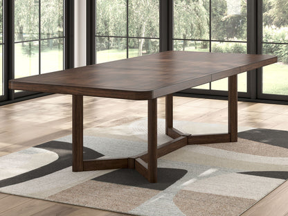 Kendamor - Rectangular Dining Room Extension Table - Dark Brown