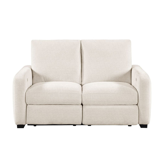 8479 - Power Double Reclining Loveseat With USB Charging Ports - Beige
