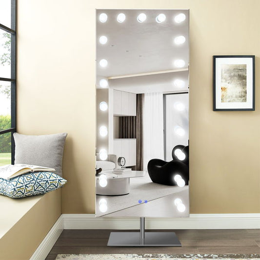 Venus - Floor Mirror - Silver