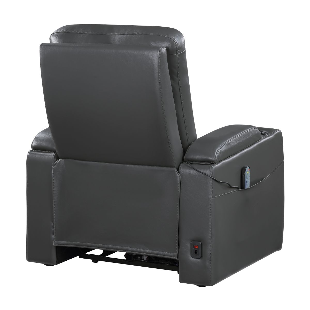 Rose Hill - Power Reclining Chair With Power Headrest - Gray