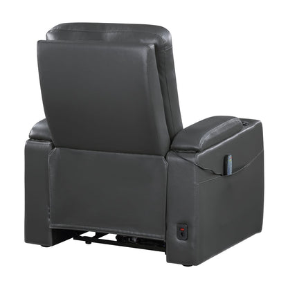 Rose Hill - Power Reclining Chair With Power Headrest - Gray