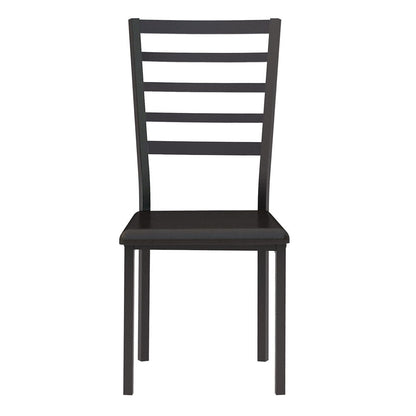 Madigan - Writing Desk And Chair - Black / Brown
