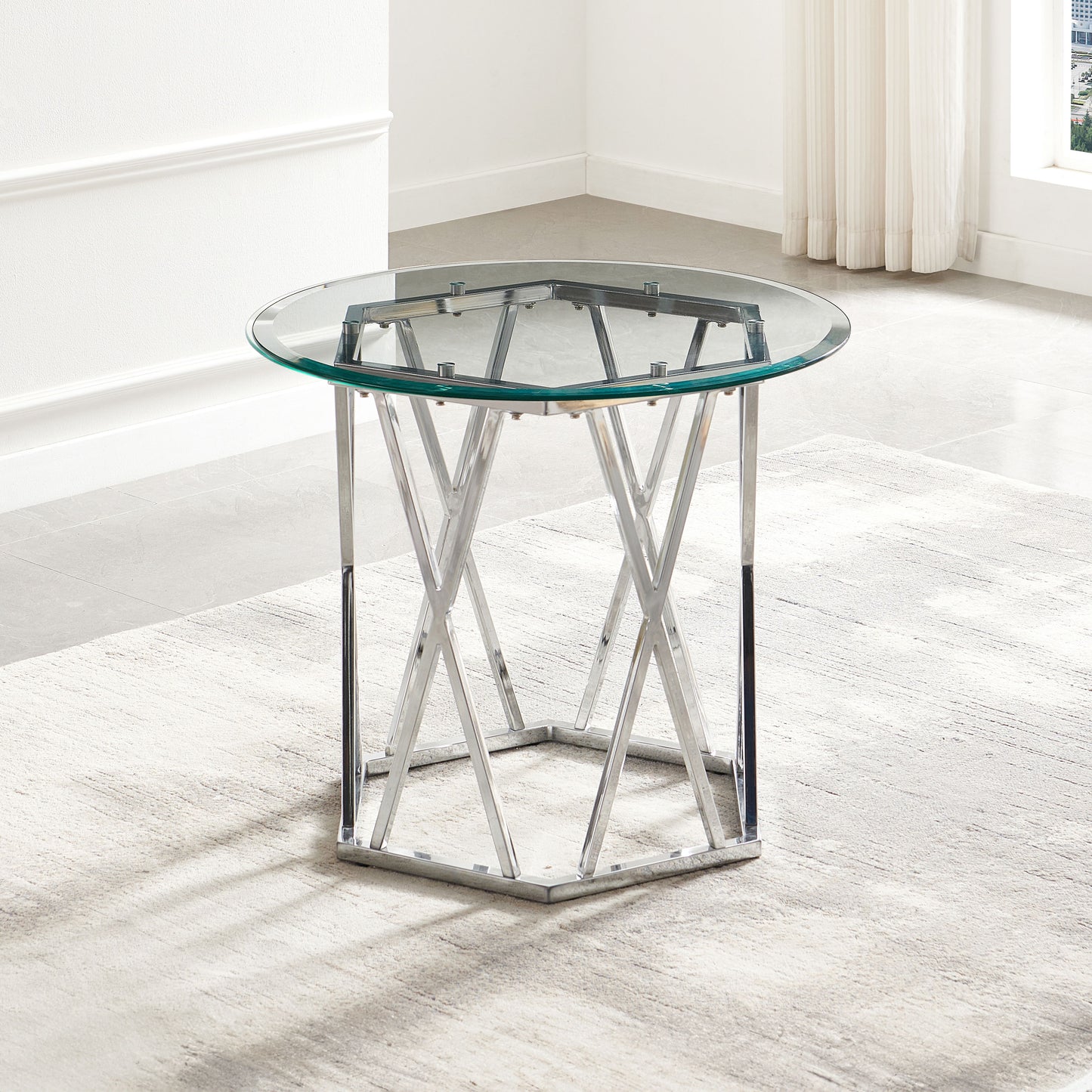 Escondido - End Table - Silver