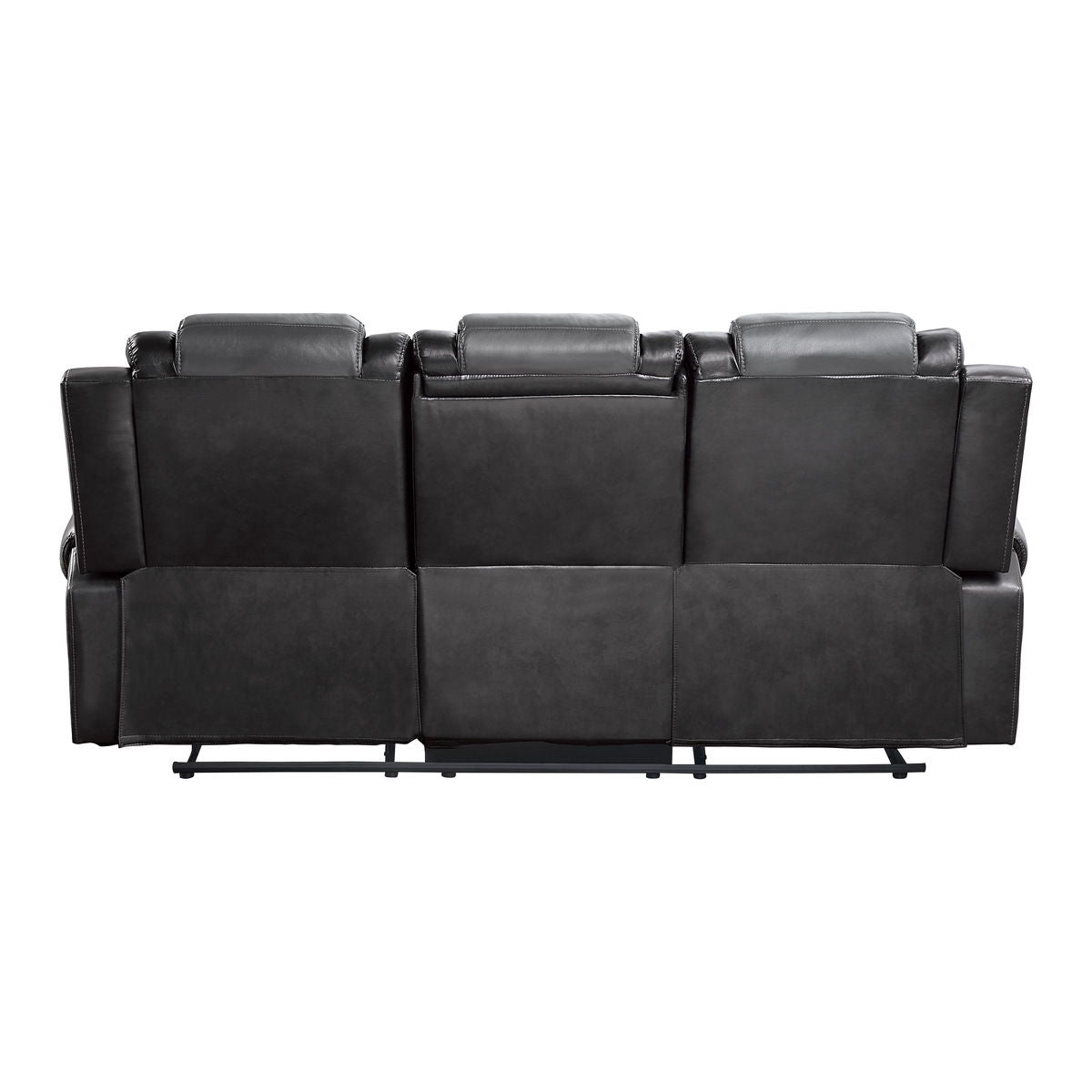 Briscoe - Double Reclining Sofa With Center Drop-Down Cup Holders - 2-Tone