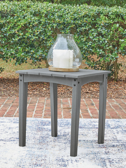 Lone View Bay - Square End Table - Gray