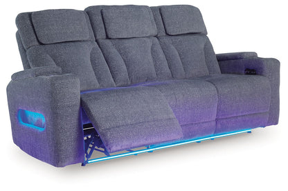 Forest Lake - Power Reclining Sofa - Steel