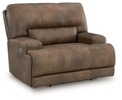 Time-Piece - Power Recliner With Adjustable Headrest - Earth