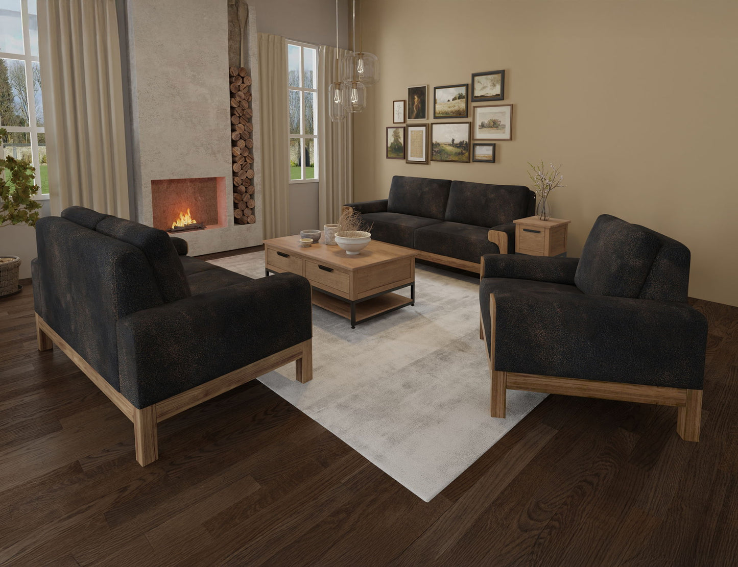 Sedona - Sofa - Licorice