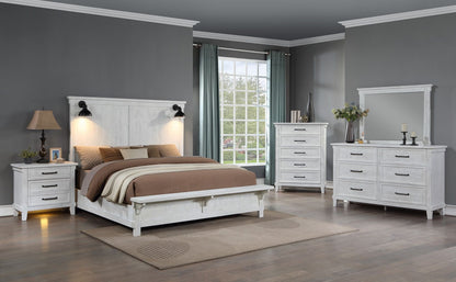 B02920 - Complete King Bed - White