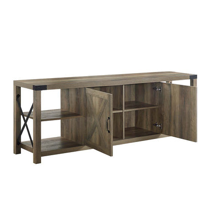 Abiram - TV Stand - Rustic Oak Finish