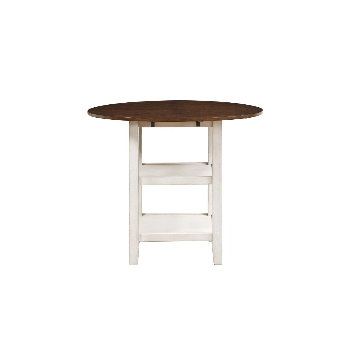 Kiwi - 5 Piece Dining Room Set (Table & 4 Side Chairs) - White / Dark Brown