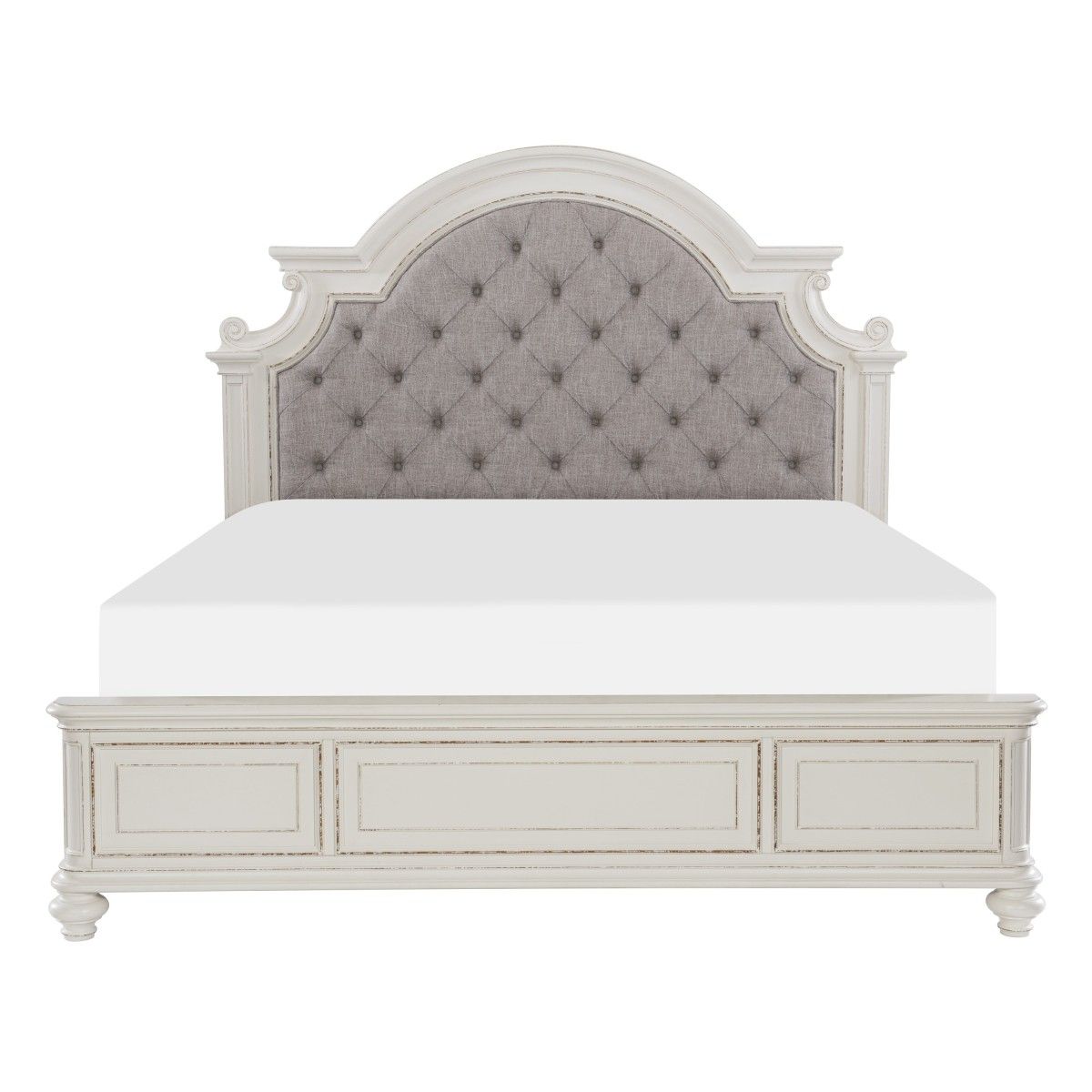 Baylesford - 4 Piece Set (Queen Bed, Nightstand, Dresser, Mirror) - Gray