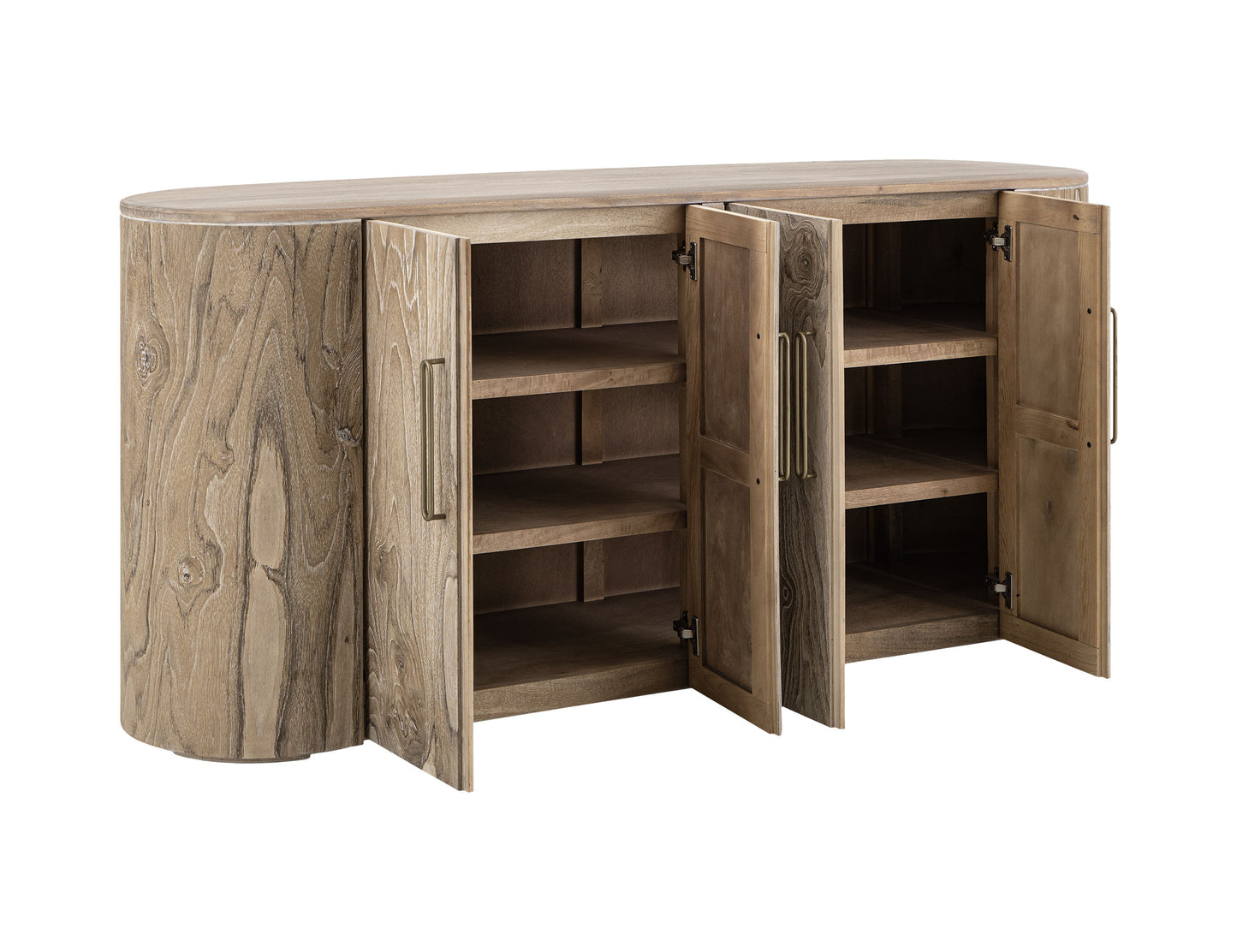 Balam - 4 Doors Console - Ivory White