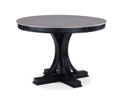 Harriet - Round Dining Table - Charcoal & Gray