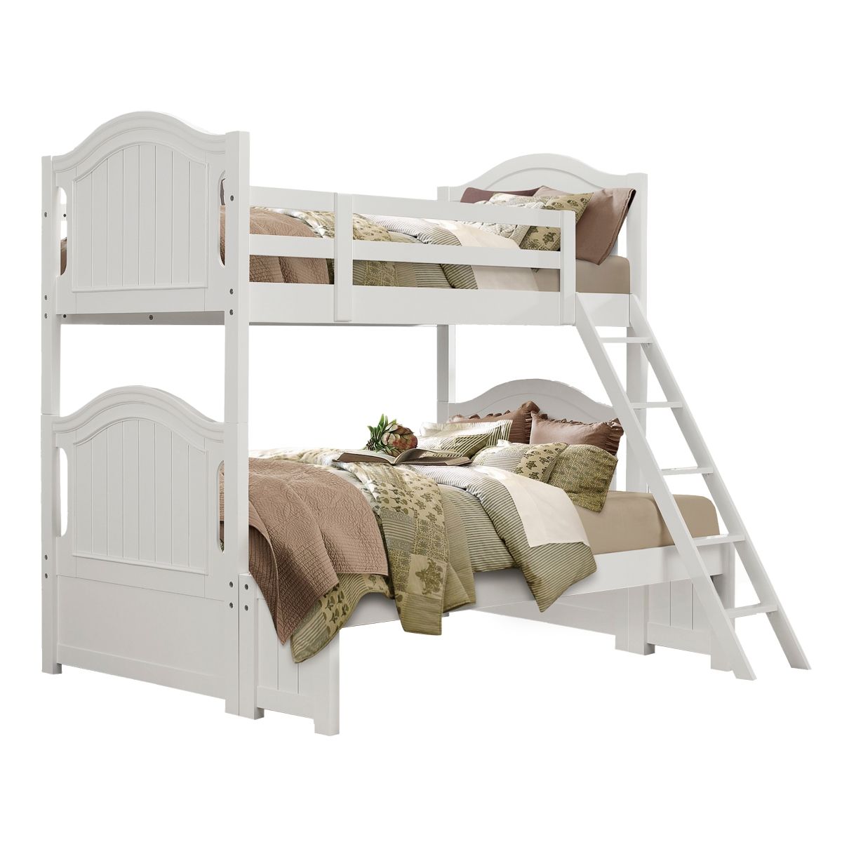 Clementine - Twin / Full Bunk Bed With Twin Trundle - White