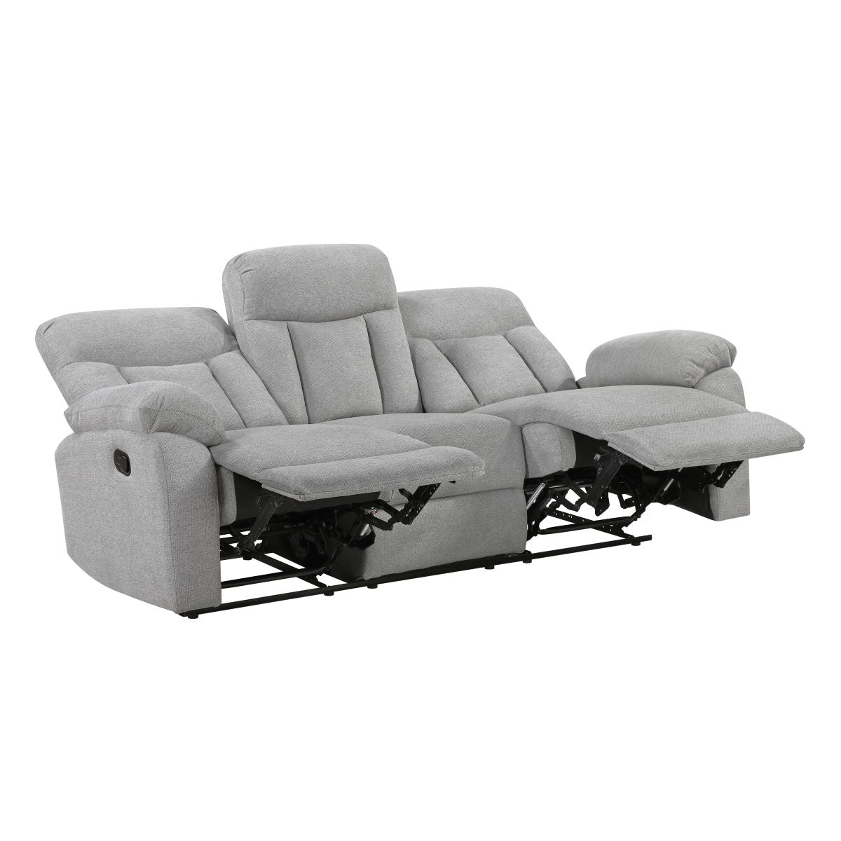 Jules - Double Reclining Sofa - Gray