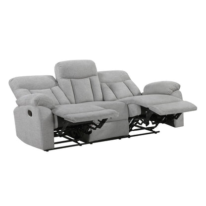 Jules - Double Reclining Sofa - Gray
