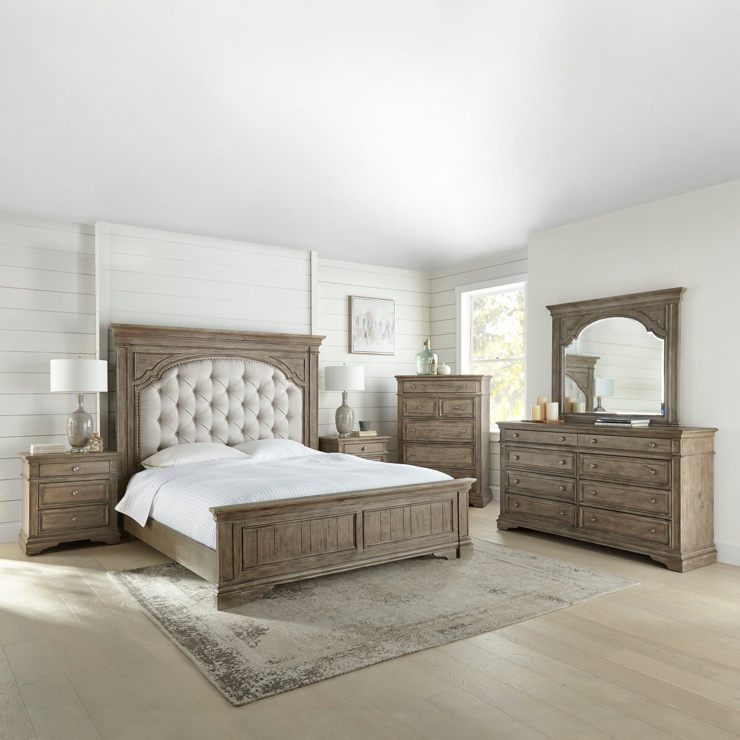 Highland - 5 Piece Bedroom Set - Driftwood