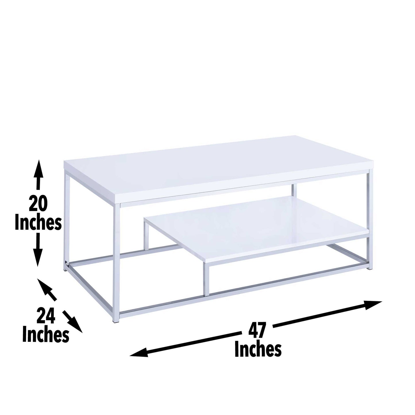 Lucia - Cocktail Table - White