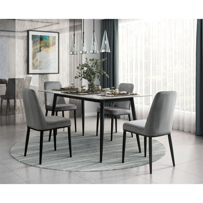 Salerno - Dining Table - Black / Gray