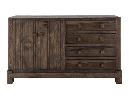 Dark Atenas - Console With 4 Drawer And 2 Doors - Brown