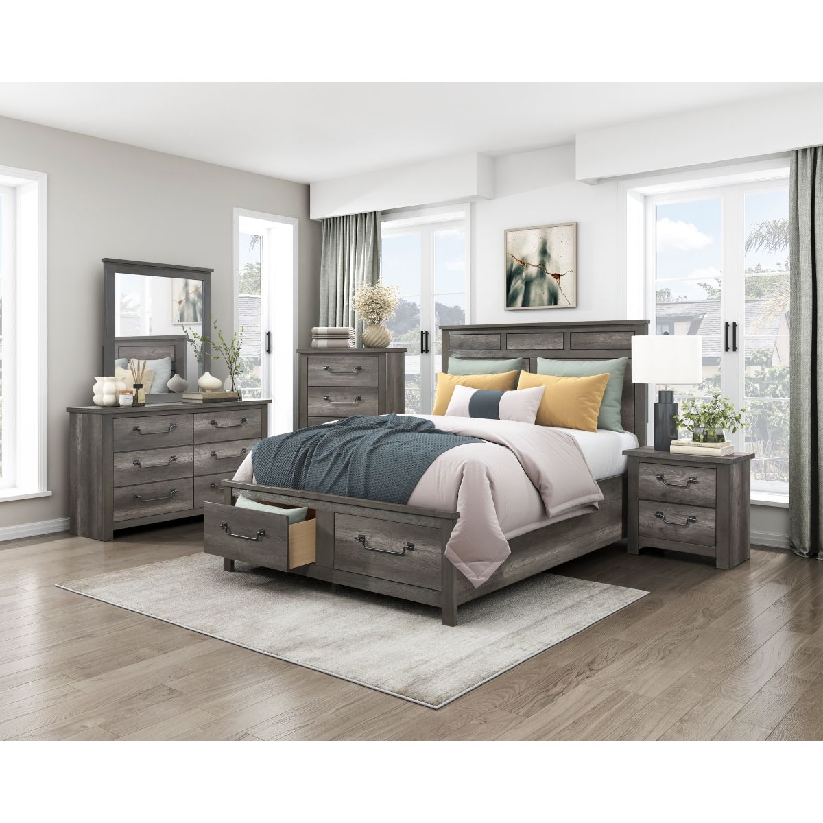 Lenior - Mirror - Gray