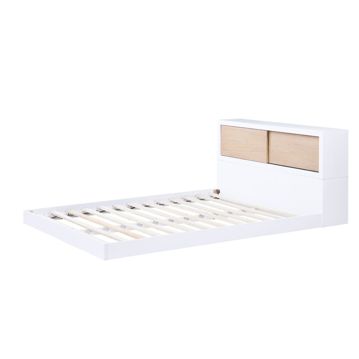 Asker - Full Bookcase Bed - White