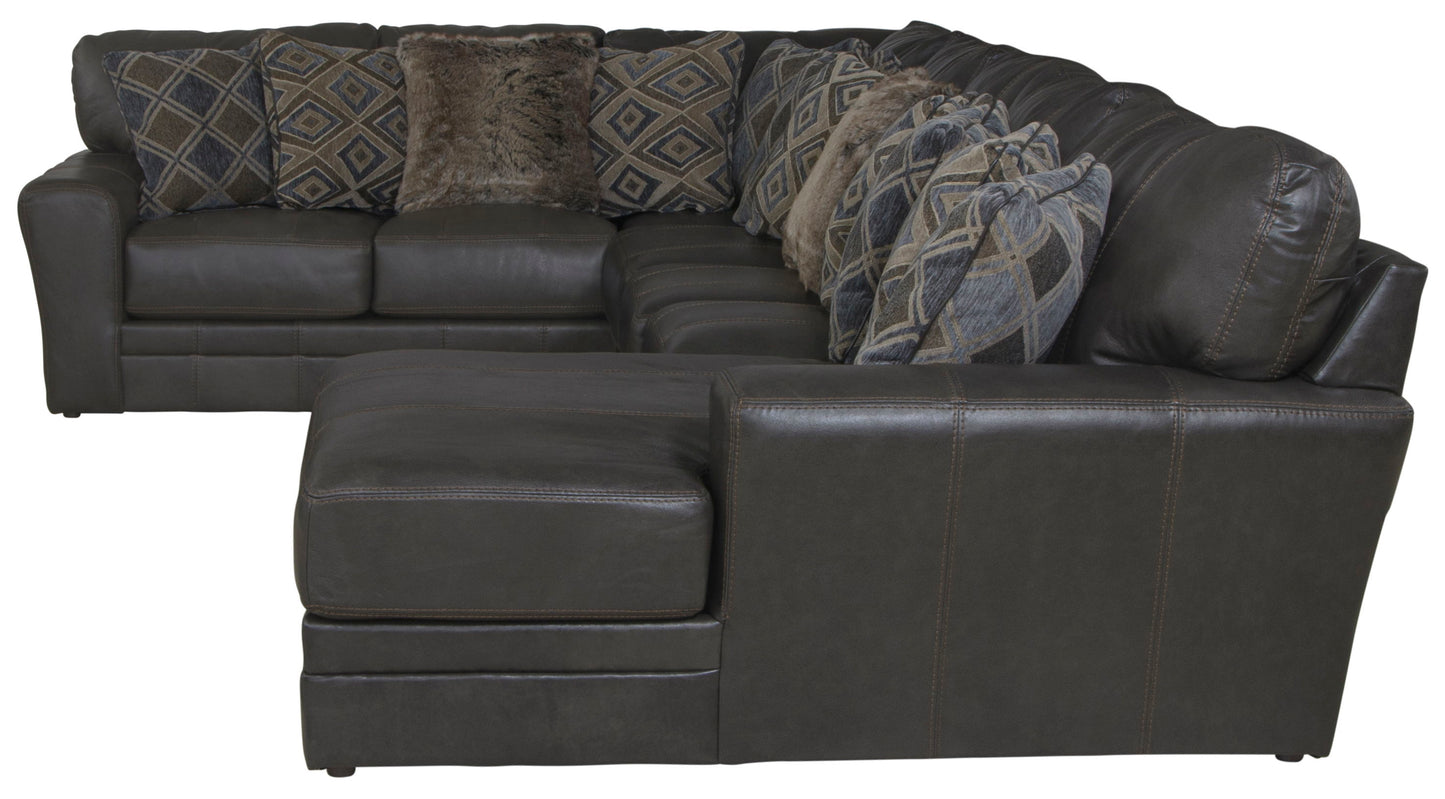 Denali - Italian Leather Match Sectional