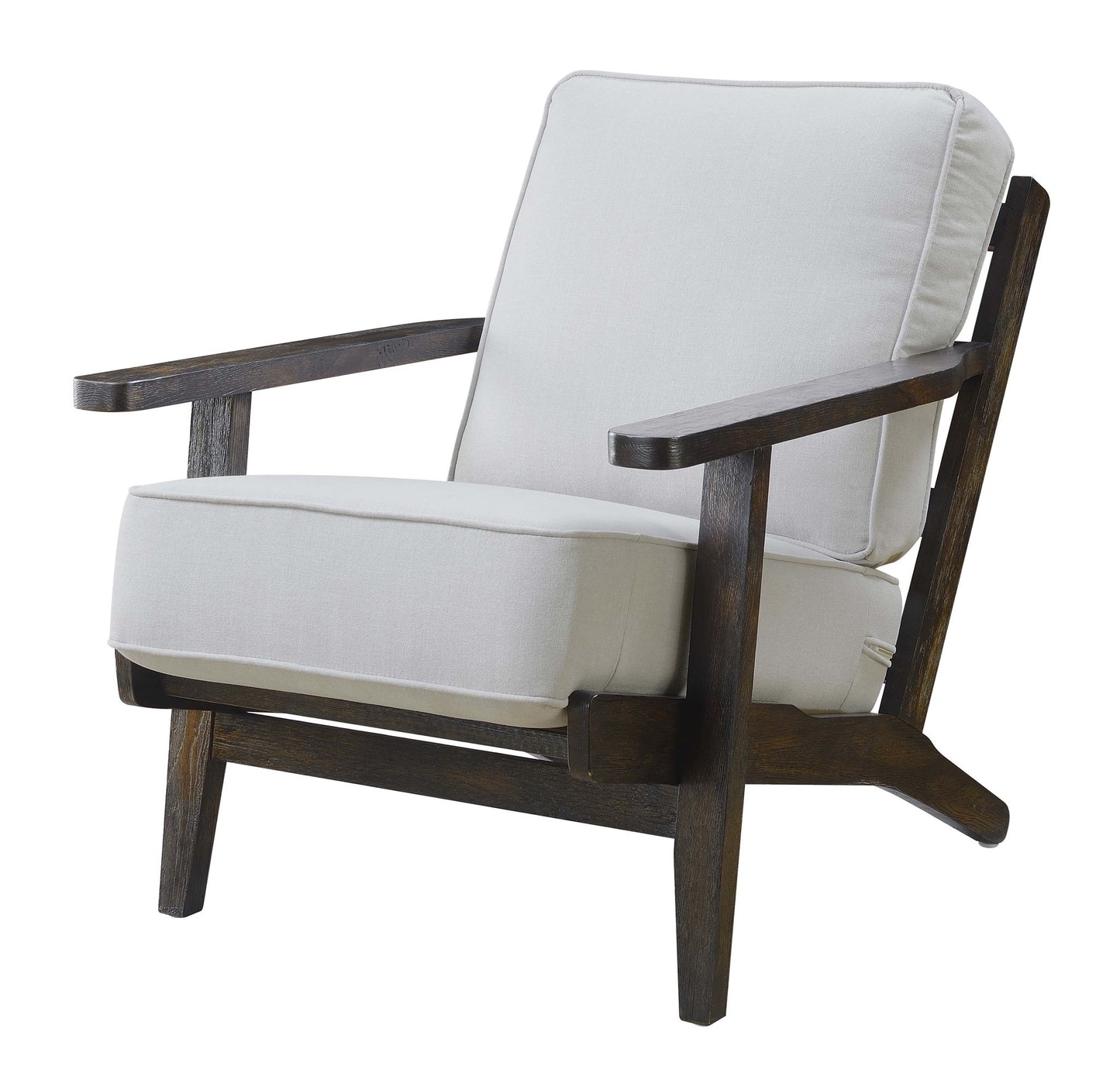 Metro - Chair (3A Packing) - Taupe / Espresso Wood Finish