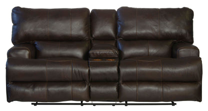 Wembley - Power Headrest With Lumbar Lay Flat Reclining Console Loveseat