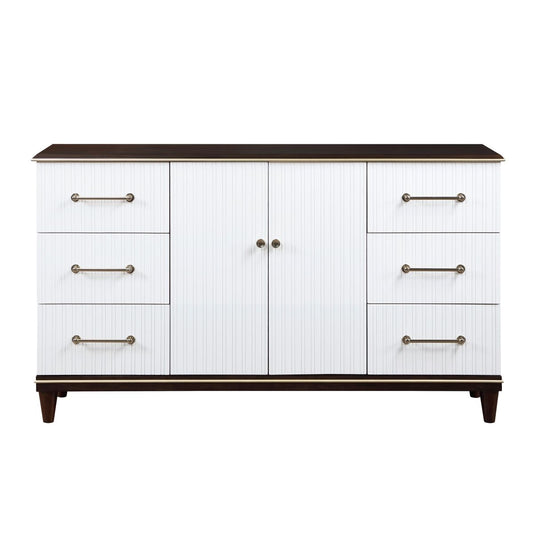 Niles - Dresser - White / Cherry