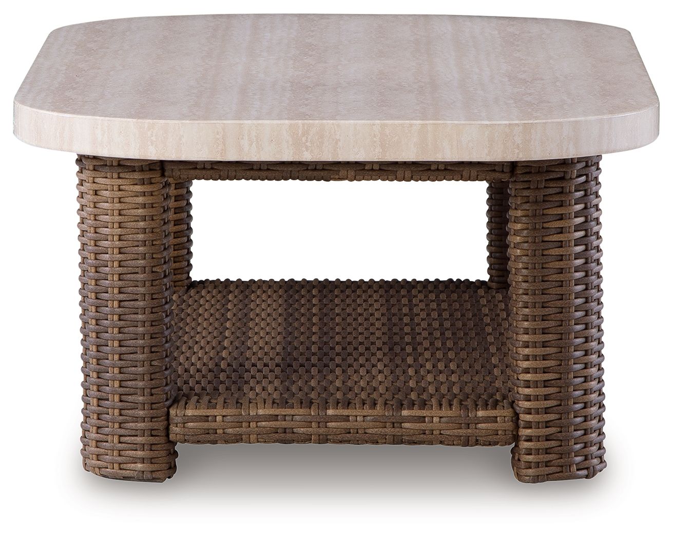 Angel Island - Rectangular Cocktail Table - Beige / Brown