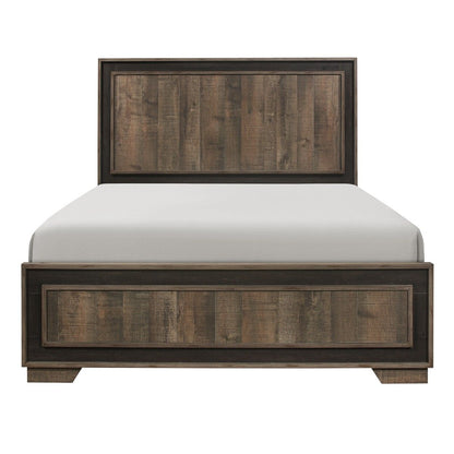 Ellendale - 4 Piece Bedroom Set (Queen Bed, Nightstand, Dresser, Mirror) - Brown