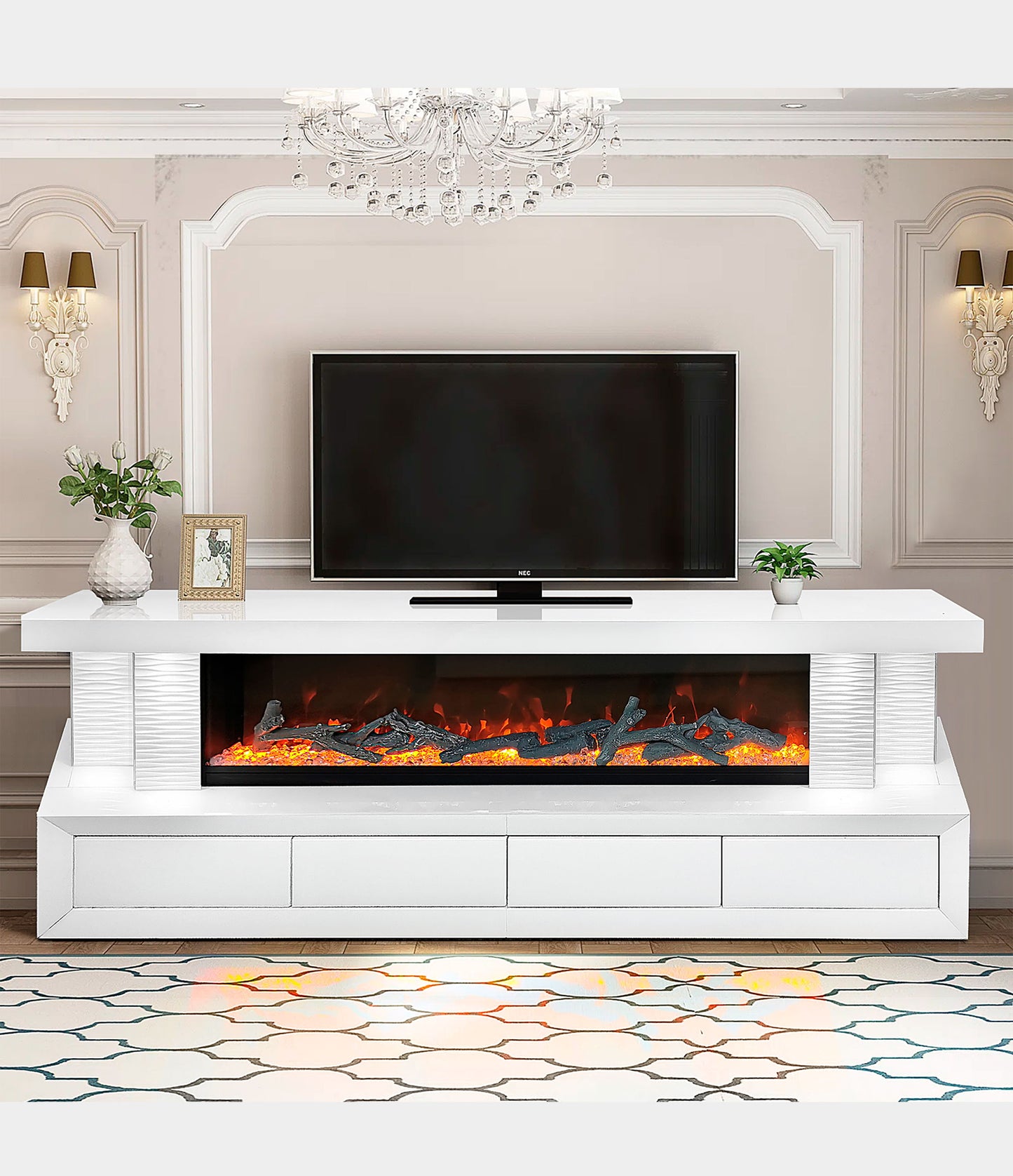 Linx - TV Stand - White