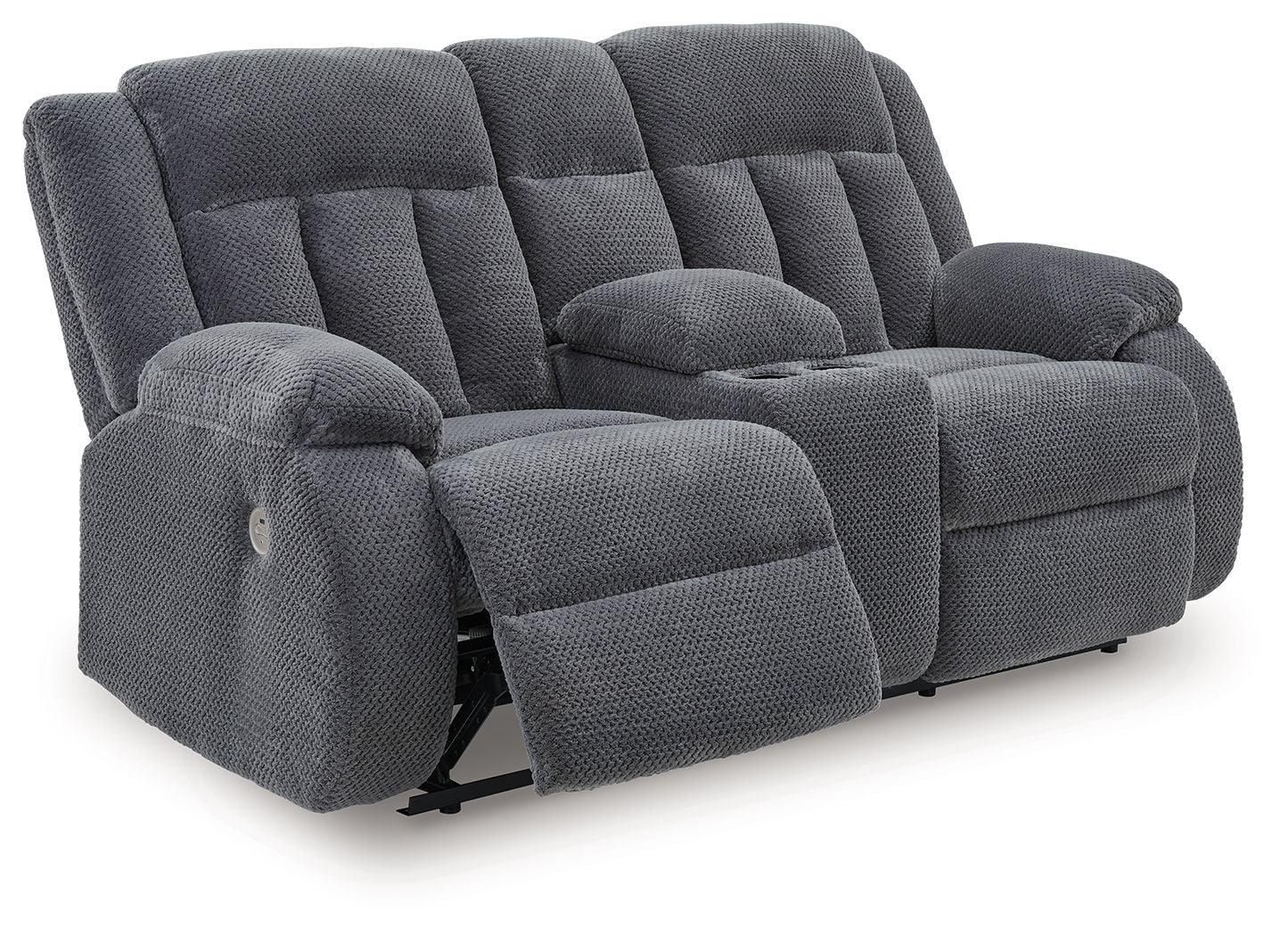 Greely Bend - Double Relcining Power Loveseat With Console