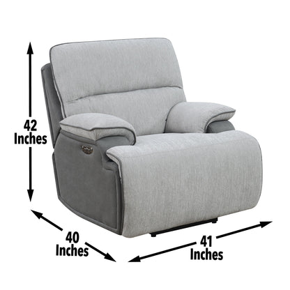 Cyprus - Recliner Chair - Gray