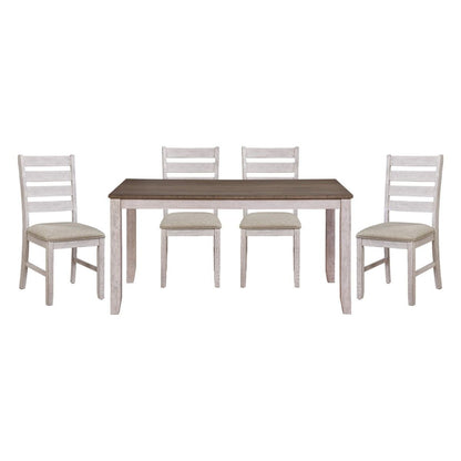Ithaca - 5 Piece Dining Room Set (Table & 4 Side Chairs) - Brown