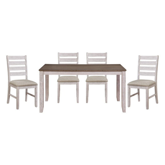 Ithaca - 5 Piece Dining Room Set (Table & 4 Side Chairs) - Brown