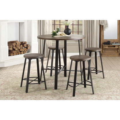 Chevre - Round Counter Height Table - Brown