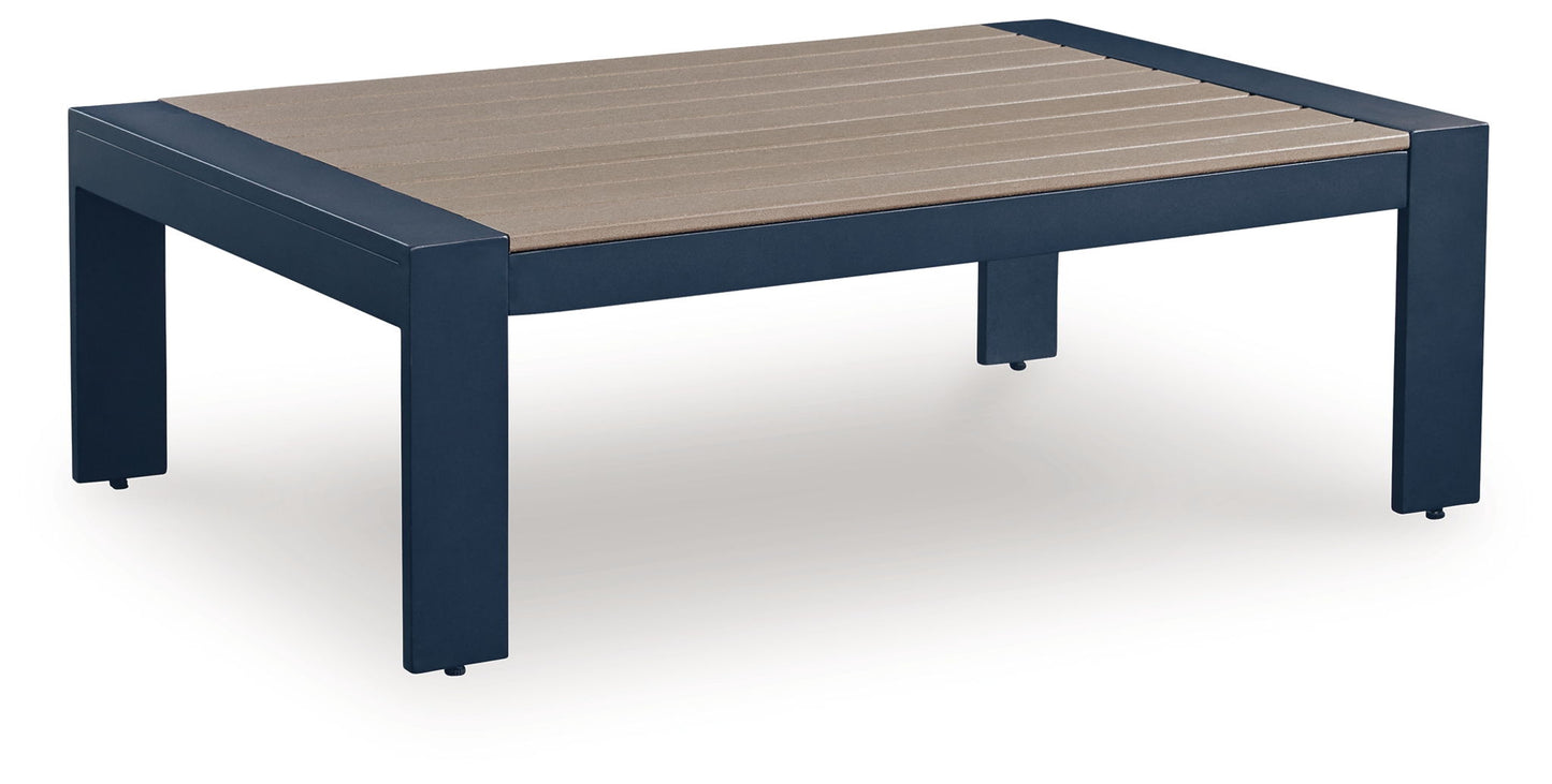 Mabry Shores - Rectangular Cocktail Table - Blue