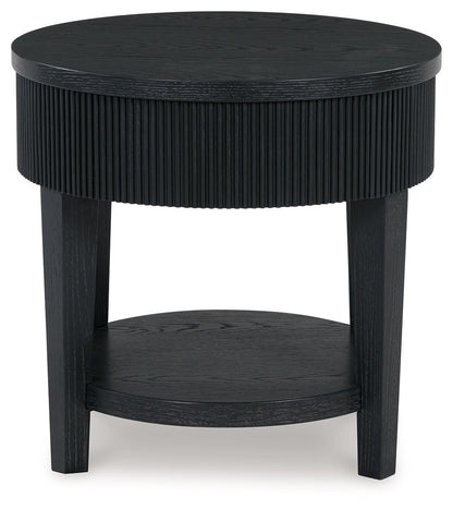 Marstream - Round End Table - Black