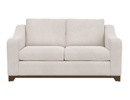 Natural Parota - Loveseat - Mink Withe