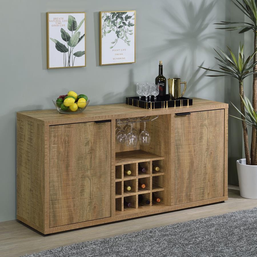 Jamestown - 2-Door Dining Sideboard Buffet With Wine Storage - Mango