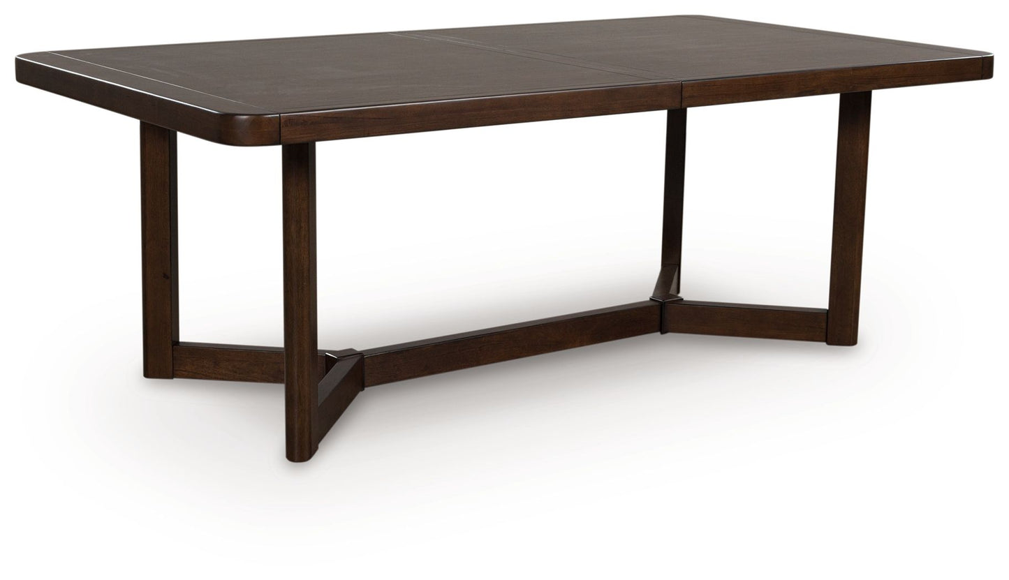 Kendamor - Rectangular Dining Room Extension Table - Dark Brown