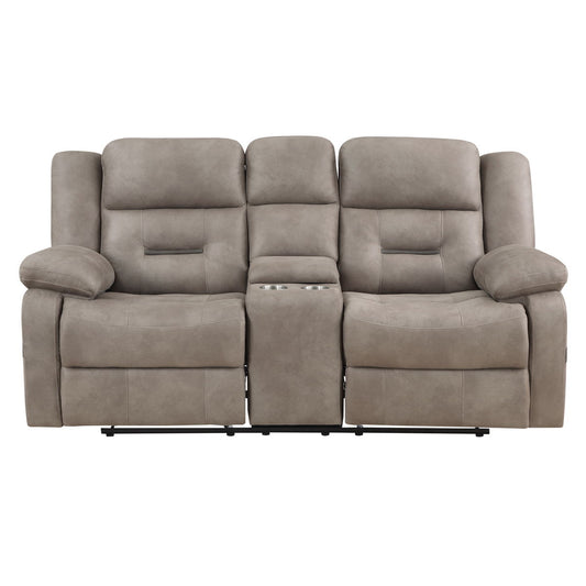 Abilene - Console Manual Loveseat - Tan