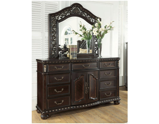 Monte Carlo - Dresser And Mirror - Dark Brown