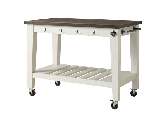 Cayla - Kitchen Cart - Two Tone