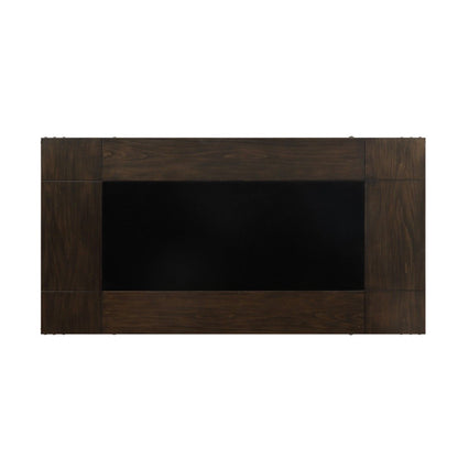 Appert - Counter Height Table With Glass Insert - Brown