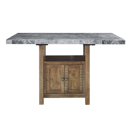Grayson - Counter Height Set With Gray Top Table