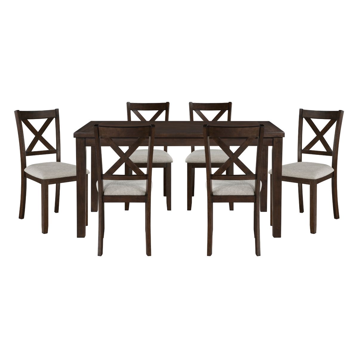 Challis - 7 Piece Pack Dinette Set - Cherry